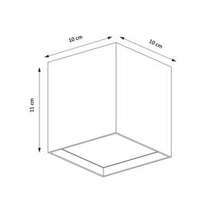 Deckenleuchte - Viggo Schwarz - Metall - 10 x 10 x 10 cm