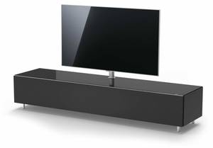 TV-Lowboard Just.Lima für TV & Sound Schwarz - 200 x 38 cm