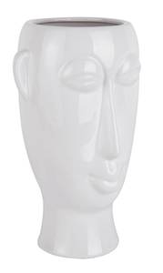 Vase cache-pot Masque Blanc - Porcelaine - 17 x 28 x 18 cm