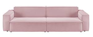 Canapé SAMU velours côtelé fin Rose foncé - Largeur : 266 cm