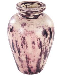 Vase décoratif AMATHUS Beige - Mauve - Céramique - 25 x 34 x 14 cm