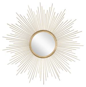 Dekorative Wandspiegel gold, Ø 75cm, Gold - Glas - Metall - 10 x 75 x 75 cm