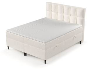 Premium Boxspringbett Ombre Creme - Breite: 160 cm