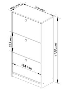 Schuhschrank 3 Classic Weiß