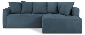 Schlaf-Ecksofa mit Box ELIE 4 Sitzplätze Blau