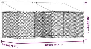 Hundekäfig 3033229-2 Tiefe: 400 cm