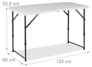 Campingtisch klappbar Schwarz - Weiß