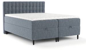 Boxspringbett Milo Blaugrau - Breite: 160 cm