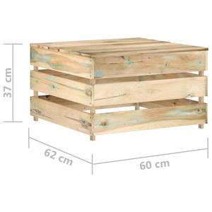 Garten-Lounge-Set Blau - Metall - Holzart/Dekor - 70 x 66 x 60 cm