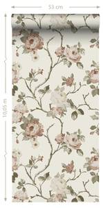 papier peint fleurs vintage 7127 Beige