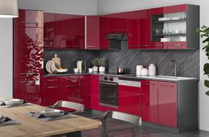 Elément haut de cuisine Fame-Line 35568 Anthracite - Bordeaux brillant