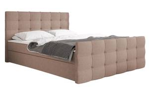 Boxspringbett Milano 2 Hellrosa - Breite: 145 cm