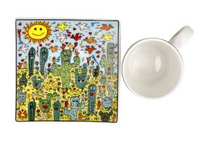 Espressotasse James Rizzi Desert Life Porzellan - 11 x 7 x 11 cm