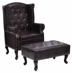 Fauteuil 290228 Marron - Cuir synthétique - 78 x 111 x 66 cm