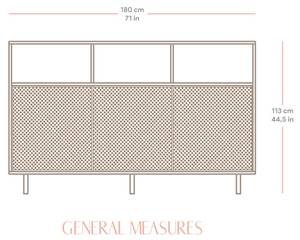 Sideboard Mundina Massivholz - Holzart/Dekor - 180 x 113 x 35 cm