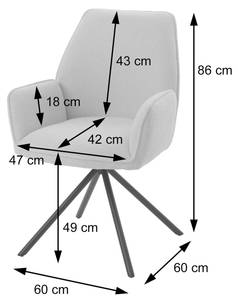 Esszimmerstuhl G67 (6er-Set) Schwarz - Grün