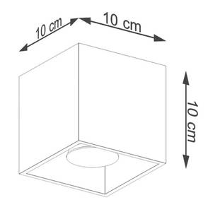 Deckenleuchte Quint Gold - Metall - 10 x 10 x 10 cm