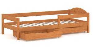 Einzelbett Massivholz 200x90 Teak Teak Dekor - 97 x 207 cm