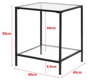 Beistelltisch Norrtälje Glas - 45 x 55 x 45 cm