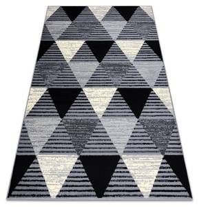 Tapis Bcf 3986 Geometric Triangles Gris - Matière plastique - Textile - 185 x 1 x 270 cm