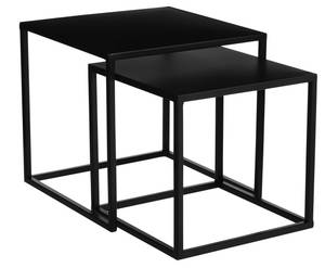 Table d'appoint Goa Noir - Métal - 35 x 33 x 35 cm