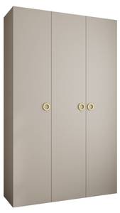 Armoire à portes battantes Como 1 Beige - Doré - Gris lumineux - 150 x 50 cm