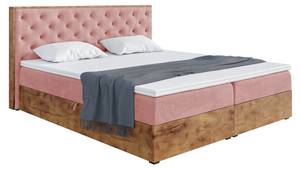 Boxspringbett Lofty 3 Rosé - Breite: 209 cm - H4