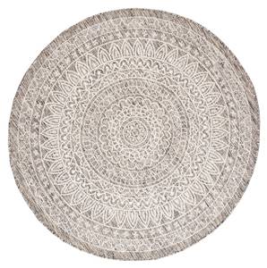 In- & Outdoor Teppich R Summer Azteca Hellgrau - 120 x 120 cm