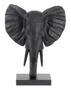 Ornament Elephant Schwarz - 20 x 49 x 39 cm