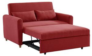 Schlafsofa AYLA Rot - Textil - 87 x 86 x 140 cm