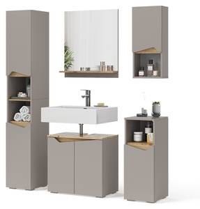 Badmöbel-Kombination Marelle 47700 Beige - Braun - Holzwerkstoff - 60 x 57 x 35 cm