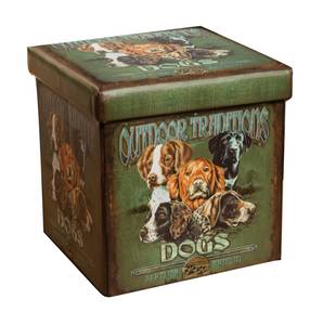 Pouf - DOGS Cuir synthétique - 32 x 32 x 32 cm