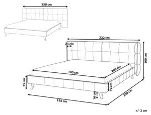 Canapé 3 places VISBY 180 x 80 x 92 cm