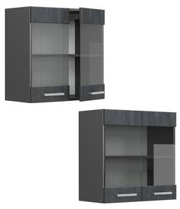 hängender Geschirrschrank R-Line 47614 Anthrazit - Schwarz