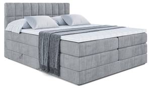 Boxspringbett MIAMI KING Hellgrau - Breite: 160 cm