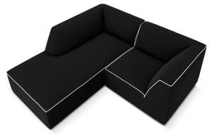 Ecksofa RUBY 3 Sitzplätze Schwarz