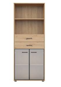 Highboard Space Office Braun - Holzwerkstoff - 80 x 203 x 38 cm