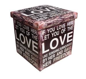 Pouf - LOVE Hauteur : 32 cm