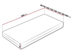 Federkernmatratze Newada Breite: 100 cm