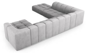 modulares U-Formsofa SERENA 7 Sitzplätze Hellgrau