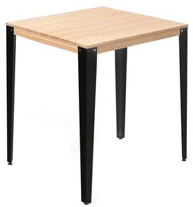 Table Mange debout Lunds 80X80 NG-NA Noir - Bois massif - Bois/Imitation - 80 x 110 x 80 cm