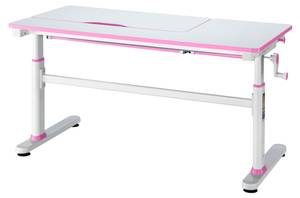 Bureau pour enfant Sauda Rose foncé - Blanc