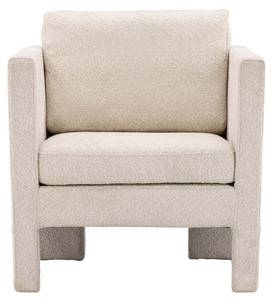 Ragusa fauteuil blanc. Blanc - En partie en bois massif - 80 x 87 x 74 cm