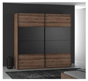 Kleiderschrank Drimer XL Braun - Holzwerkstoff - 220 x 210 x 61 cm