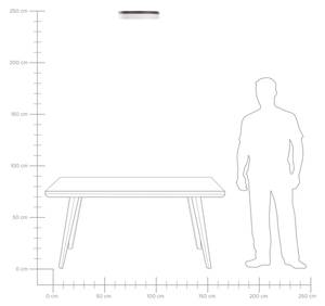 Deckenlampen SAKAE Braun - Weiß - Metall - 40 x 7 x 40 cm