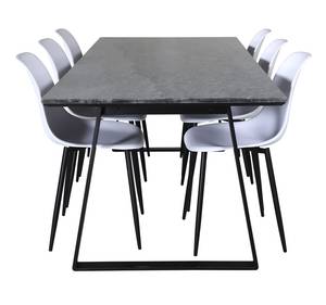 Essgruppe Estelle 24 (7-teilig) Weiß - Massivholz - 90 x 76 x 200 cm