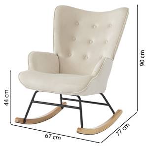 Fauteuil à bascule SUZIE Beige