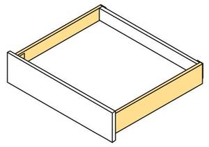 Vertex Schublade 40 kg Höhe 83 mm Grau - Metall - 16 x 6 x 53 cm