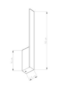 Wandleuchte Lahti 3000K Gold - Höhe: 90 cm