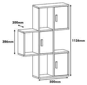 Regal Dmoschin Braun - Holzwerkstoff - 20 x 113 x 50 cm